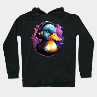 Duck with Headphones Hoodie